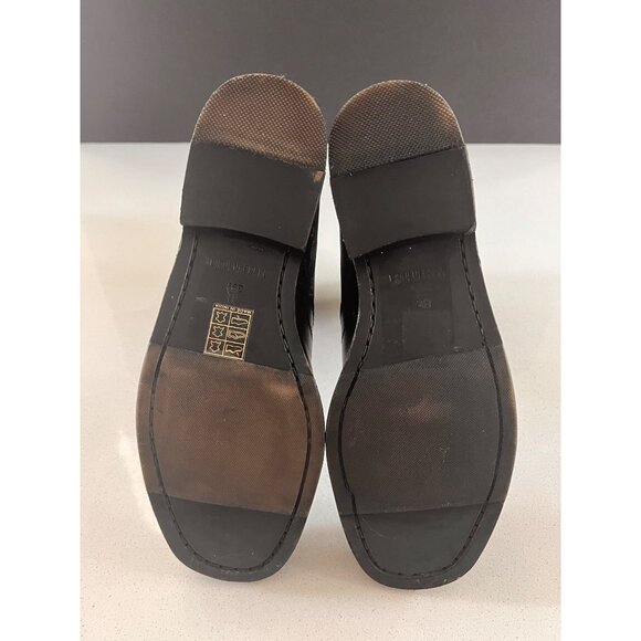 New Free People Black Leather Easton Equestrian Ankle Boots size 8.5 - Picture 7 of 9